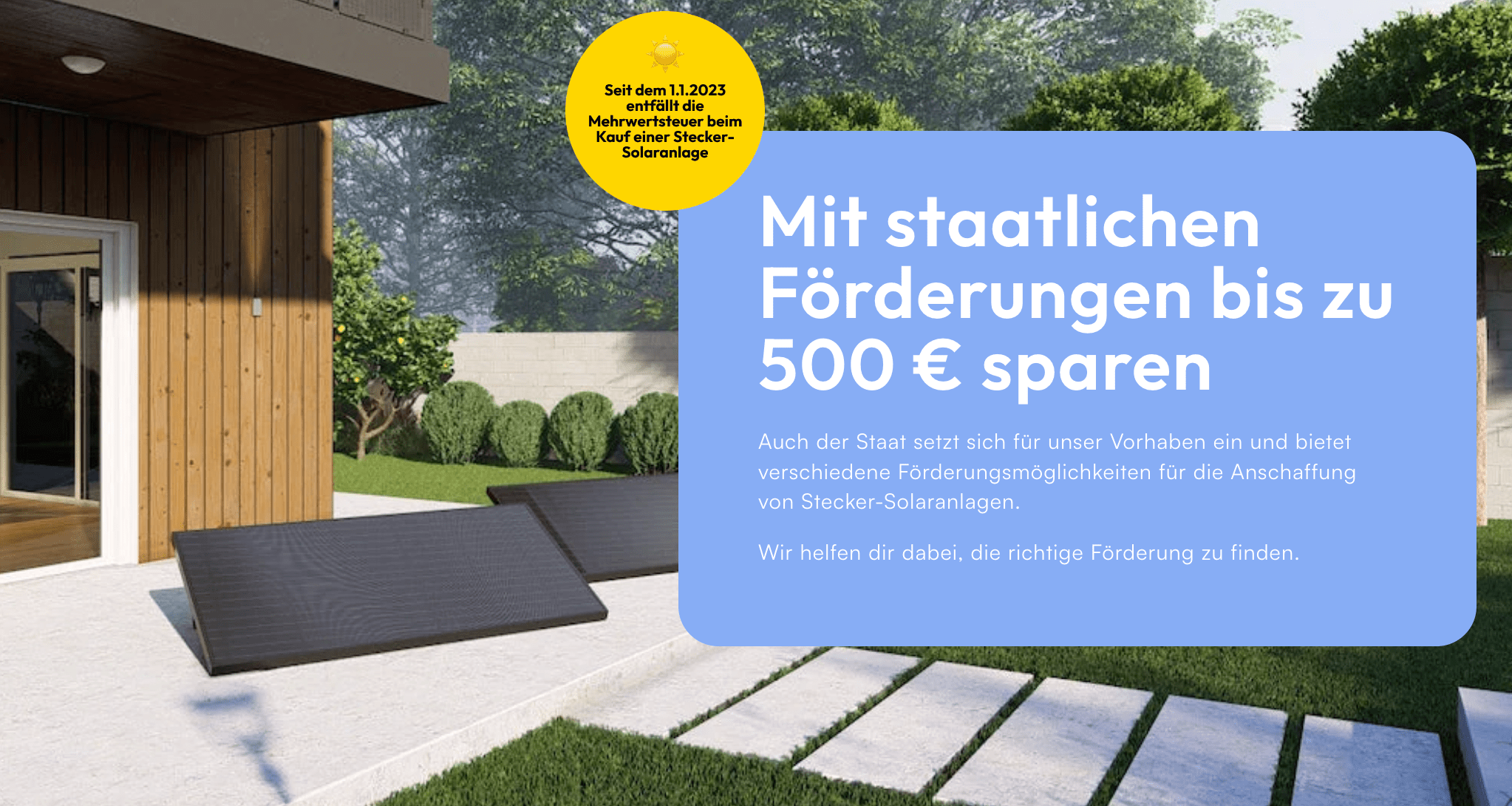 Förderungfinder: Sparen Sie mit Staatlichen Unterstützungen auf Ihre Stecker-Solaranlage - paua Solutions