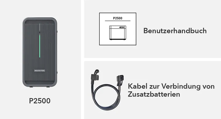 Marstek P2500-D 2240Wh Zusatzspeicher für Balkonkraftwerke