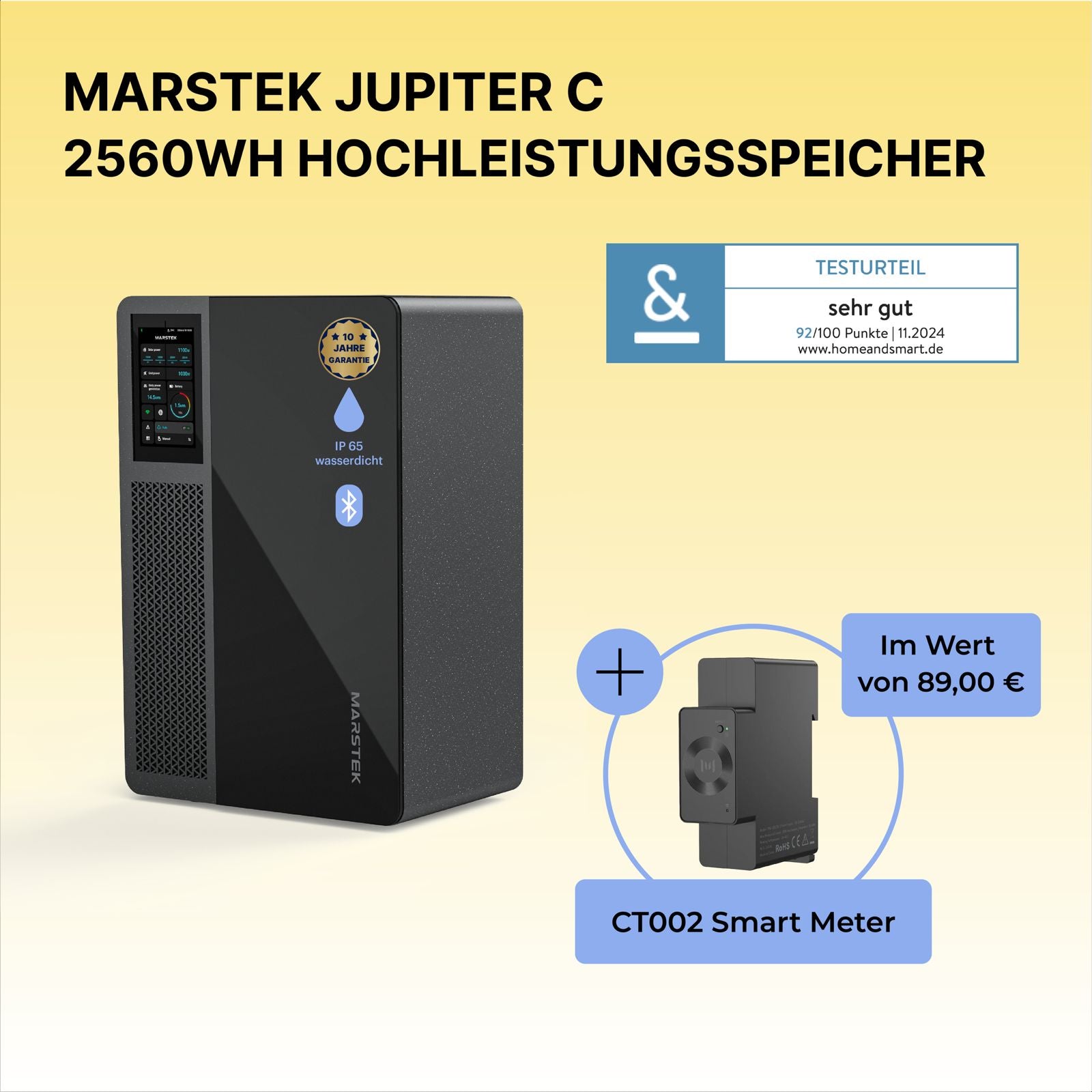 Marstek Jupiter C 2560 Wh Speicher für Balkonkraftwerke