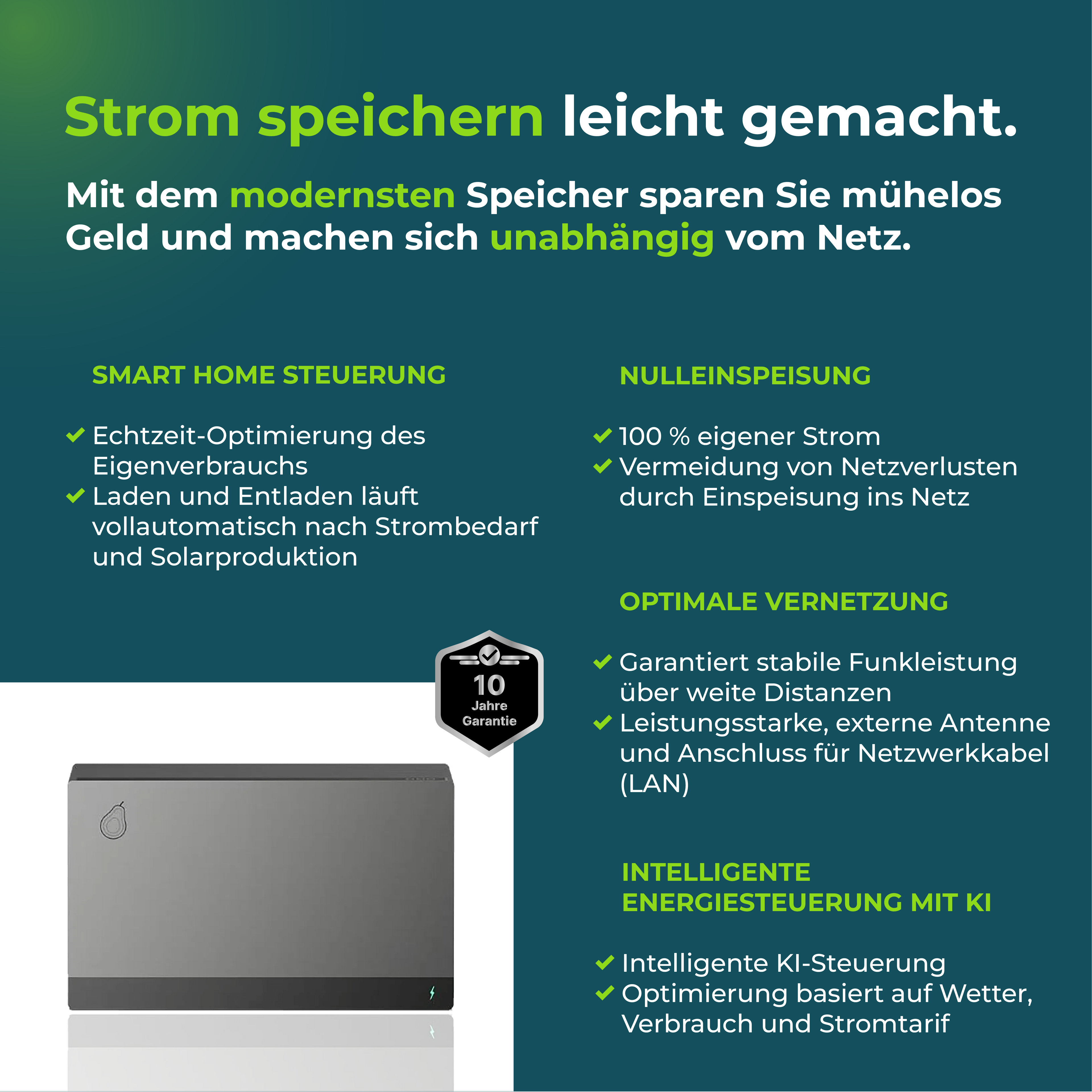 FoxESS Avocado 22 PRO 2110Wh Speicher für Balkonkraftwerk