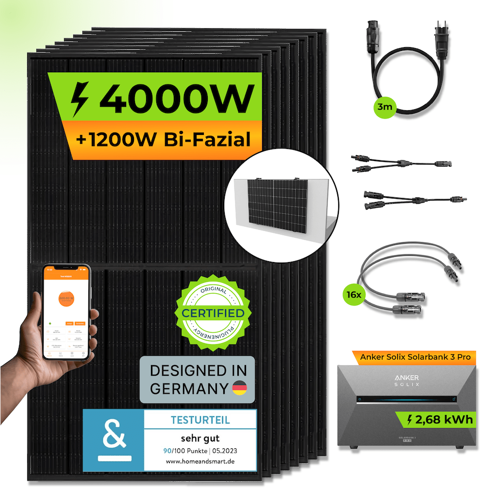 ANKER Solarbank 3 E2700 Pro + PiE POWER 4000W BALKONKRAFTWERK