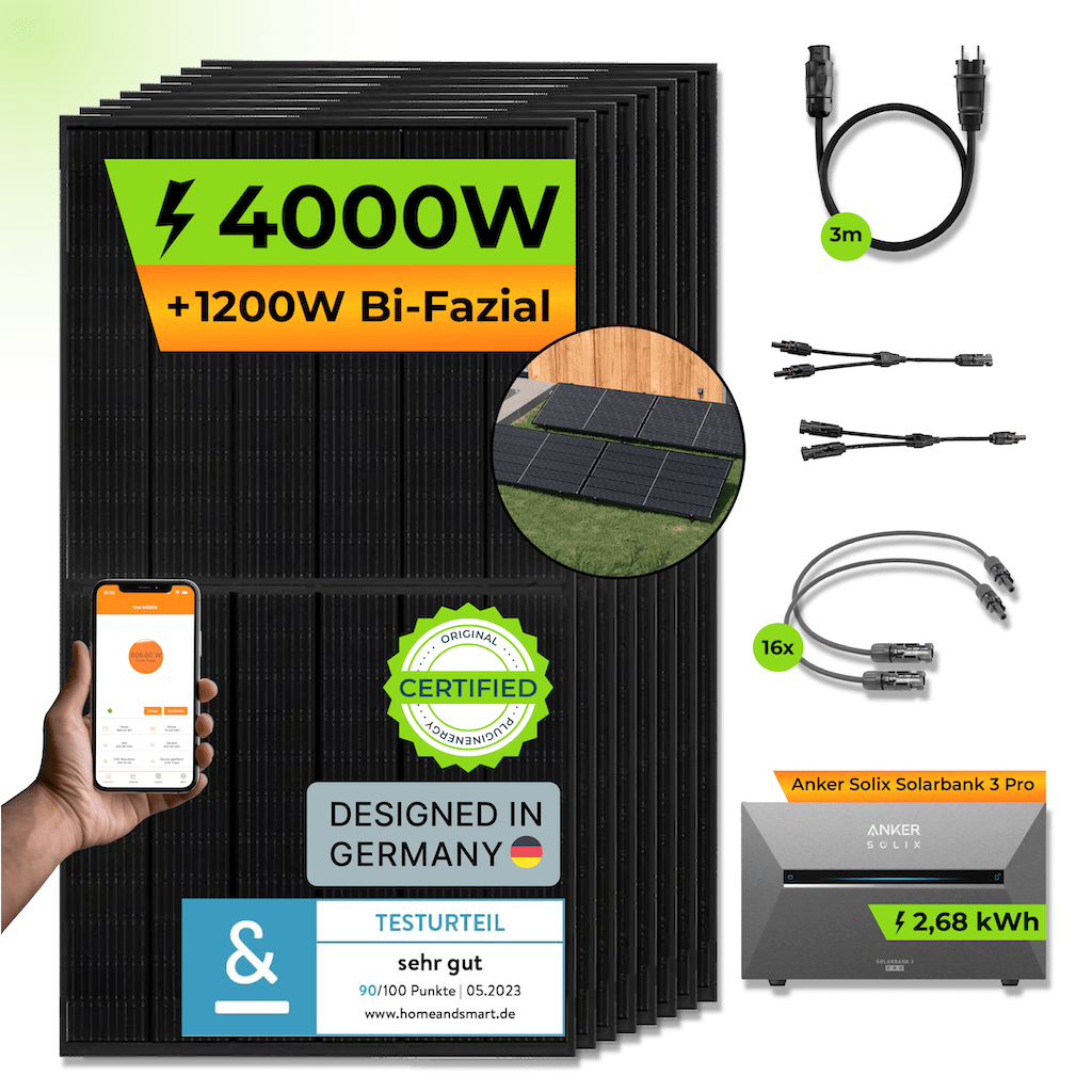ANKER Solarbank 3 E2700 Pro + PiE POWER 4000W BALKONKRAFTWERK