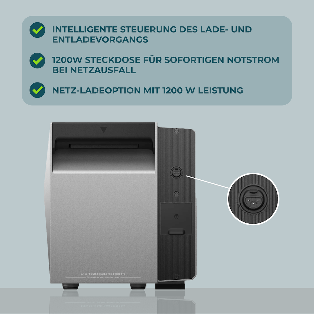 ANKER Solarbank 3 E2700 Pro + PiE POWER 2000W BALKONKRAFTWERK