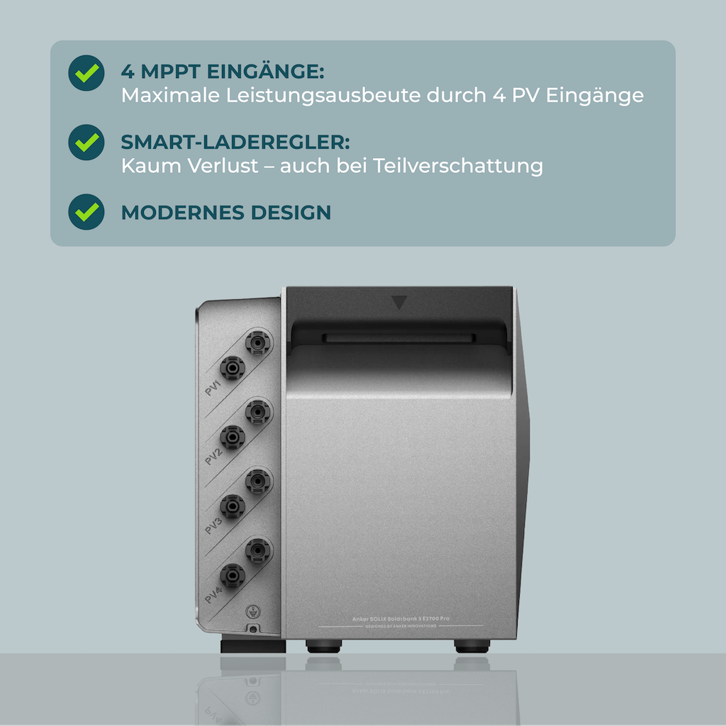ANKER Solarbank 3 E2700 Pro + PiE POWER 2000W BALKONKRAFTWERK