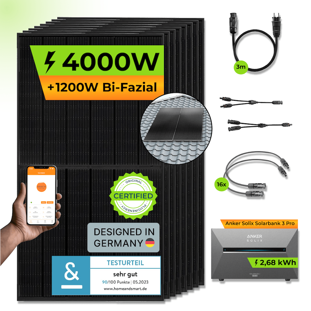 ANKER Solarbank 3 E2700 Pro + PiE POWER 4000W BALKONKRAFTWERK