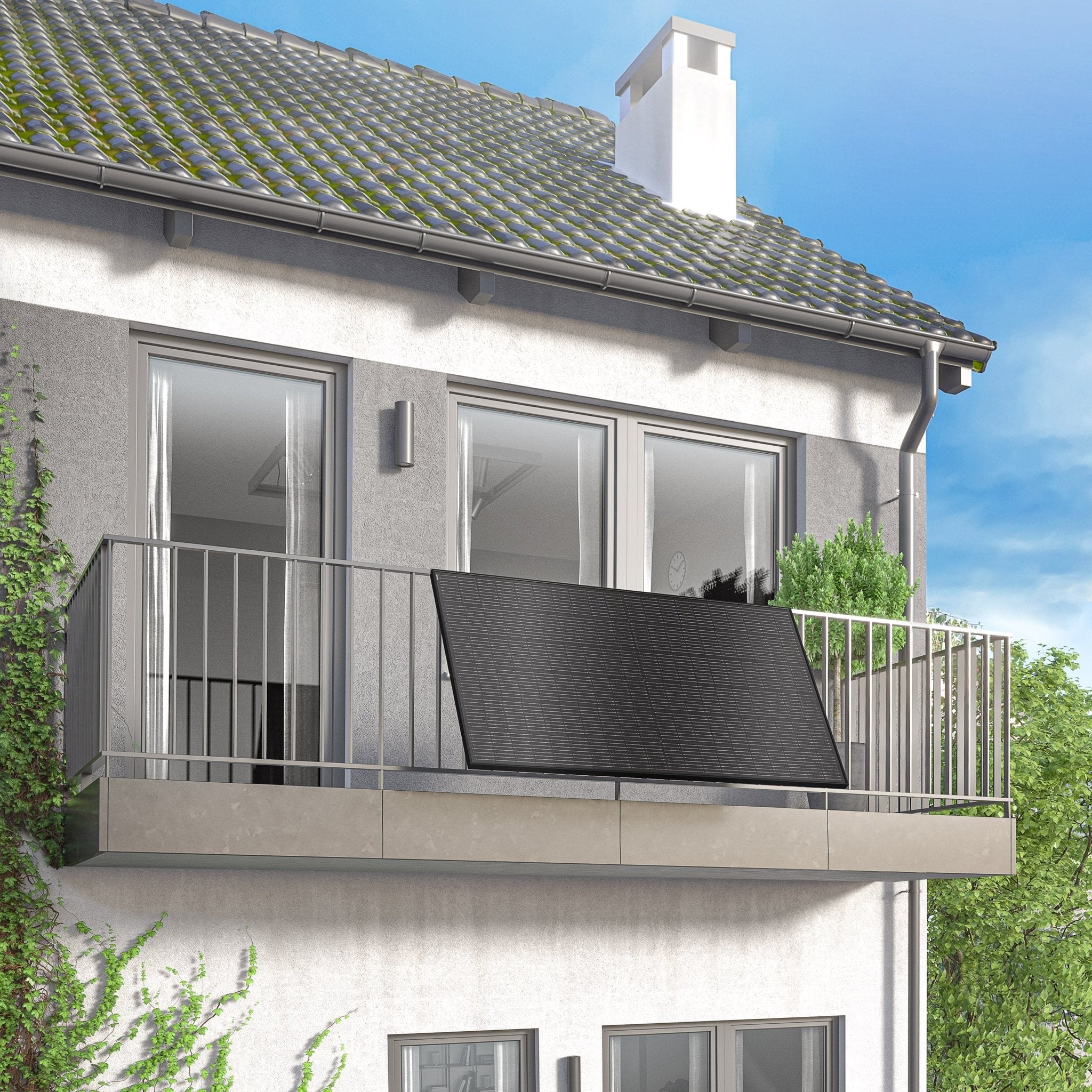 Edelstahl-Balkonhaken mit verstellbarem Winkel (2er Pack) für eckige Gelände bis 50mm Ø - paua Solutions
